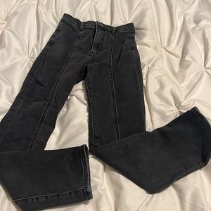 Straight leg black jeans